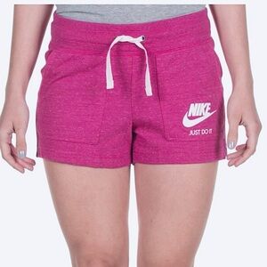 NIKE Pink Cotton Shorts   M